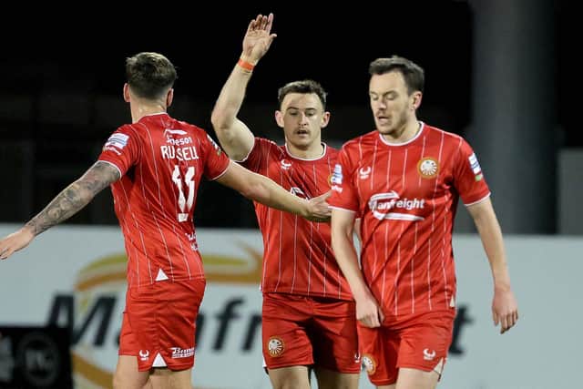 Portadown were beaten 2-0 by fellow Championship title challengers Dundela on Saturday.  Photo by David Maginnis/Pacemaker Press