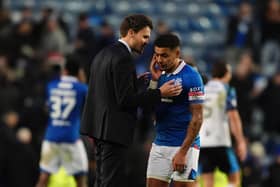 Rangers manager Danny Rohl and James Tavernier at the final whistle after Sunday's 0-0 draw with Falkrik at Ibrox. (Photo by Andrew Milligan/PA Wire)