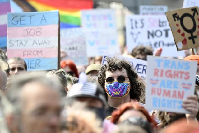 Trans rights groups were involved in a 'co-design' of NI gender identity services. Photo credit should read: Lesley Martin/PA Wire
