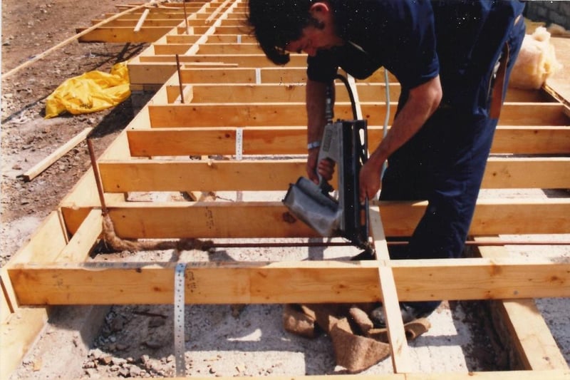 Acknowledging the core family values that still remain to combine a sense of tradition, teamwork and shared goals, Gribbin Construction, now Setanta Construction, pays tribute to all their staff and clients over the six decades of trading. Pictured in 1964 is Joe is pictured laying Cedar Wood cladding to the front face of a newbuild timber frame house