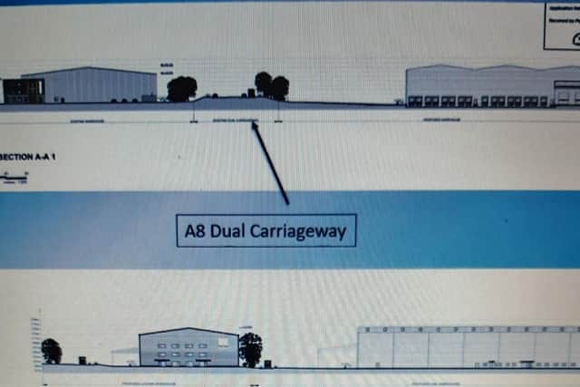 Plan for proposed DHL facility. Image: Antrim and Newtownabbey Borough Council