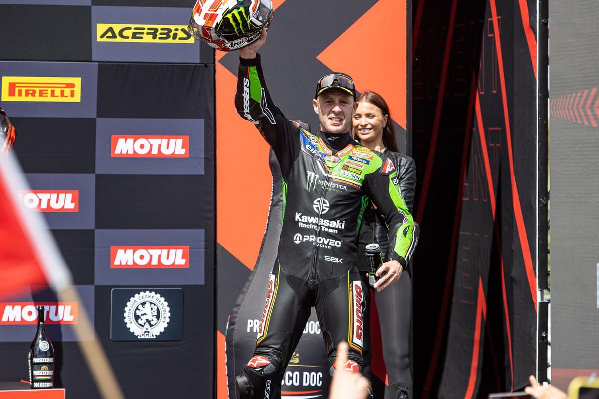 The Kawasaki rider capped a strong weekend with third in the final race before the summer break