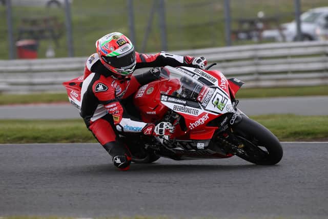 ​Glenn Irwin comes to the North West 200 on the BeerMonster Ducati as the leader of the British Superbike Championship after his second win of the season last Monday at Oulton Park. Picture: David Yeomans