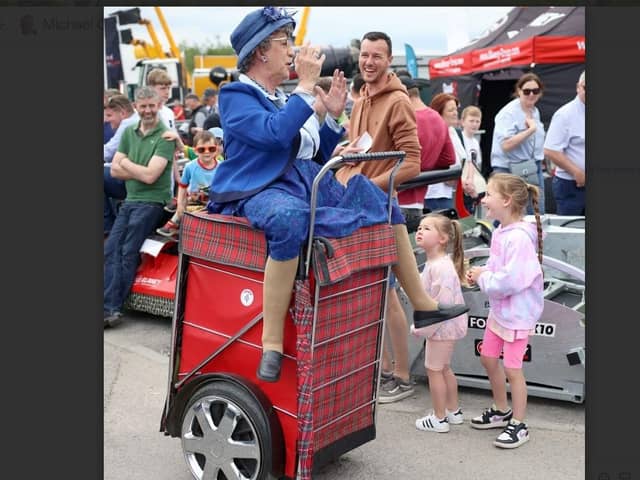 Granny Turismo - a comedy act wowing the crowds at Day Three of the Balmoral Show. Photo: Pacemaker, STEPHEN DAVISON