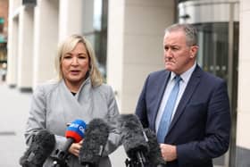 Sinn Fein vice president Michelle O'Neill called for the DUP to go back into government at Stormont.