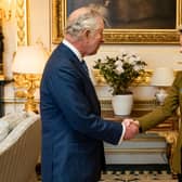 King Charles III receives European Commission president Ursula von der Leyen during an audience at Windsor Castle, Berkshire