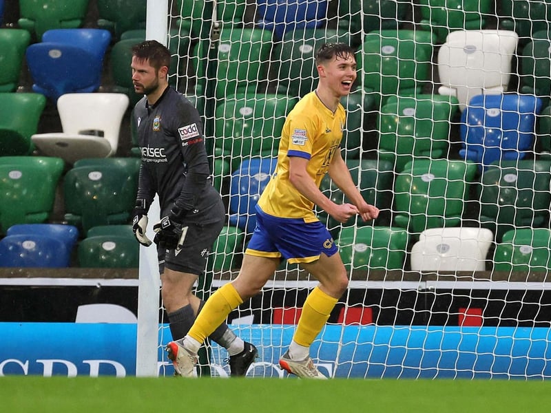 Larne loanee Matthew Lusty has been in sensational form for Dungannon this season, scoring nine goals in 20 appearances (18 starts), but is set to miss the next couple of months after suffering a broken collarbone during December's defeat to Glentoran