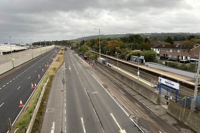 The city-bound side of the Sydenham Bypass between the Tillysburn junction and the start of the M3 will be closed this weekend from 4am Saturday to 6am Monday as resurfacing work continues