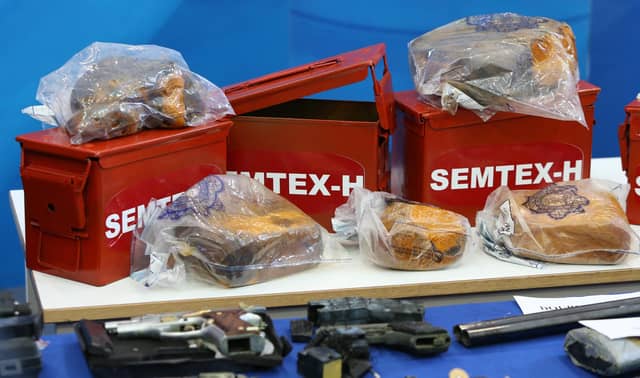 Semtex recovered from dissident republicans in Dublin in 2013. It is thought that much of their supplies cames from PIRA.