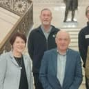 NFFN NI representatives with Alliance MLA John Blair at Stormont. Picture: Submitted
