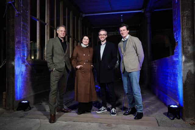 Darach Ó Tuairisg, Bernadette Hoban, Connor Richmond, development executive, Fíbín Films and Ciarán Charles