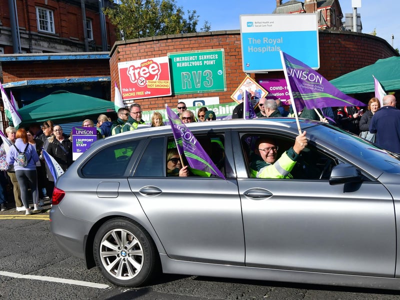 Thousands of health and social care workers in Northern Ireland have begun a 48-hour strike as part of a pay dispute.