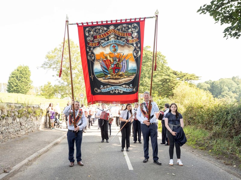 Ballydonnell Lecale District No 2 on display at the 'Last Saturday' parade in Killyleagh