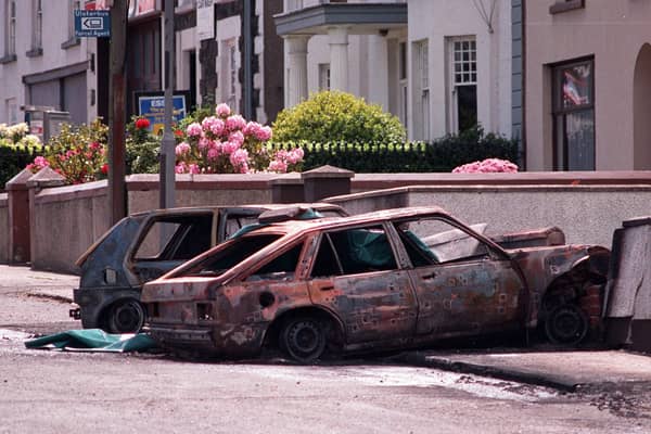 Scene of the SAS shooting of three IRA men in Coagh, Co Tyrone, in June 1991