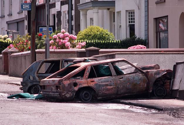 Scene of the SAS shooting of three IRA men in Coagh, Co Tyrone, in June 1991