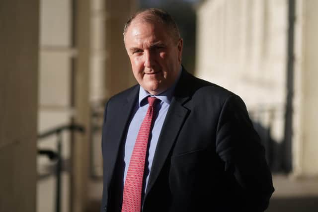 Conservative MP Simon Hoare, former chair of the Northern Ireland Affairs Committee, has been promoted to junior minister in Rishi Sunak's reshuffle.