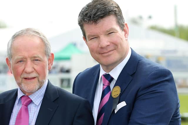 Neal Kelly, right, chairman of Food NI and director of Henderson Group, with Brian Irwin, chairman, Irwin’s Bakery, another Food NI member