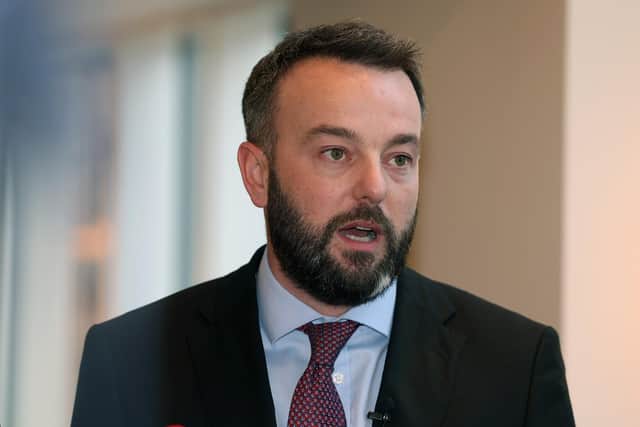SDLP leader Colum Eastwood has described the gun attack on a police officer in Omagh as an act of 'appalling violence'.