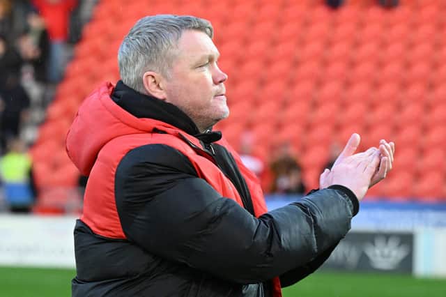 Doncaster Rovers manager Grant McCann showed his players how to do it on the training pitch with a stunning solo effort