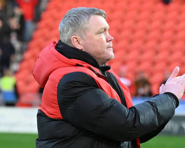 Doncaster Rovers manager Grant McCann showed his players how to do it on the training pitch with a stunning solo effort