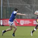 Instonians' Bradley McNamara (right). (Photo by Arthur Allison/Pacemaker Press)