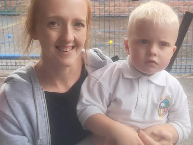 Sarah Martin from Newtownabbey says that her son Ethan, 4, depends heavily on regular routine and becomes very challenging when school is cancelled.