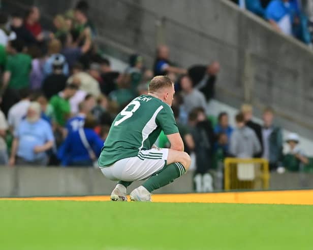Injury has ruled Shayne Lavery out of Northern Ireland's European qualifiers against Slovenia and Kazakhstan, says Blackpool manager Neil Critchley