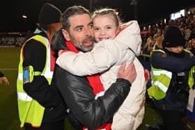 Friday's title celebrations proved a family affair for Larne boss Tiernan Lynch