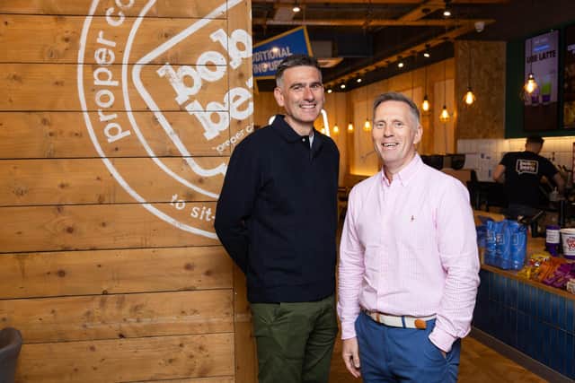 Bob & Berts co-owner David Ferguson and founder Colin McClean are looking ahead to further UK expansion following a sharp rise in profits