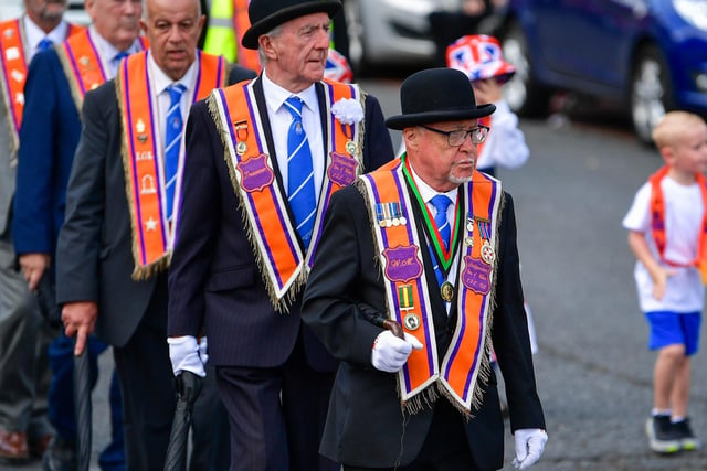 The Twelfth celebrations in Coleraine, hosted by Macosquin District LOL No. 8 parade though the town. 
Visiting districts to Coleraine include City of Londonderry Grand Orange Lodge; Coleraine District LOL No. 2; and Limavady District LOL No. 6.
There will also be extended to 10 visiting Brethren who will be travelling from Harthill District, Scotland. The main parade will left from Union Street at noon.
Photo - Andrew McCarroll/ Pacemaker Press