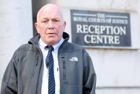 Gary Hoy pictured outside Belfast’s High Court.