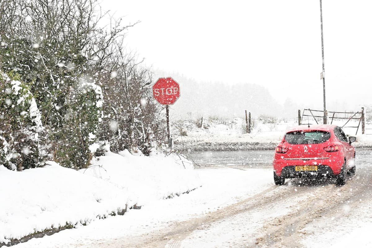 LATEST: First reports of snow in Enniskillen after weather warning brought forward to 9am