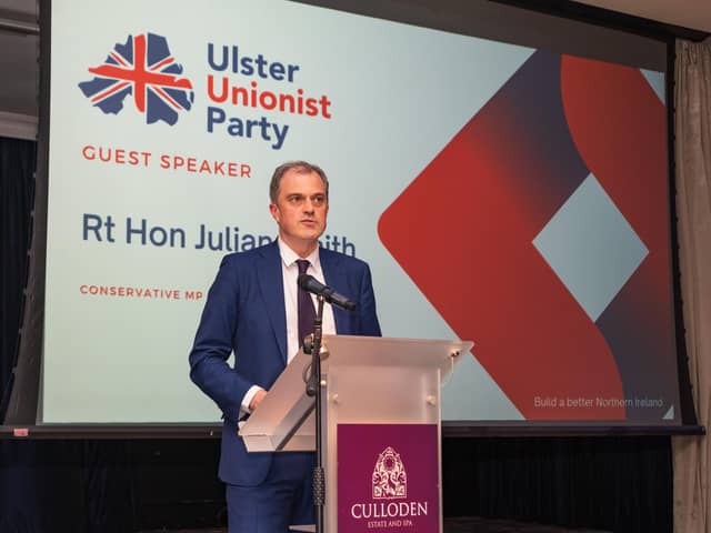 The former secretary of state and Tory wet, Julian Smith, addressed a 25th anniversary Ulster Unionist dinner on Saturday April 1. Writes Mr Ross: "Mr Smith did not strike 
me as a Conservative or a unionist"