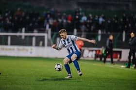 Coleraine striker Jamie McGonigle will hope to guide the Bannsiders into Europe as he travels to former club Crusaders this afternoon