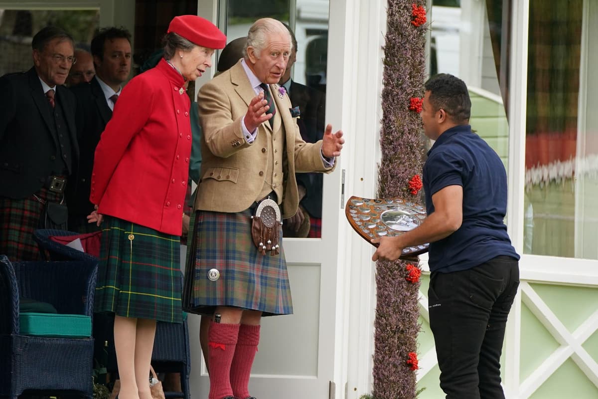 Charles and Camilla join the Highland crowds at the annual Braemar Gathering