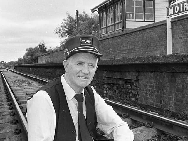 Eugene Lavery pictured at Moira Station in October 1992. Picture: News Letter archives/Darryl Armitage