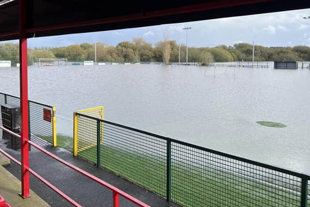 Annagh United's BMG Arena has been seriously impacted by recent flooding. PIC: Annagh United