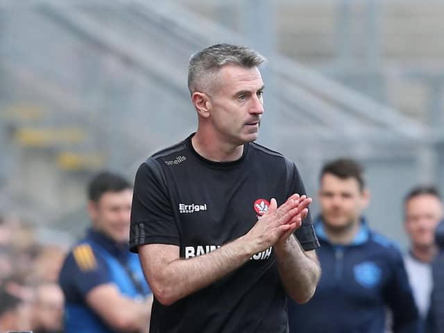 Derry manager Rory Gallagher has stepped back from his role.