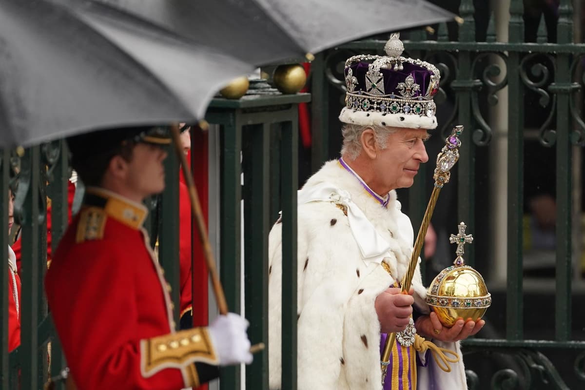 Charles crowned King at ceremony in Westminster Abbey as world watches