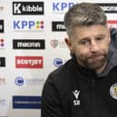 St Mirren manager Stephen Robinson during a press conference at the St Mirren Training Ground
