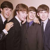 CIRCA 1964: Rock and roll band Beatles pose for a portrait in circa 1964. (L-R) Paul McCartney, John Lennon, Ringo Starr, George Harrison. (Photo by Michael Ochs Archives/Getty Images)  