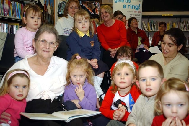A 2004 storytelling session at Seaton Carew Library but can you spot someone you know?