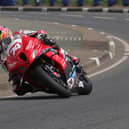 Davey Todd on the Milwaukee BMW Superstock machine during qualifying at the North West 200 on Wednesday