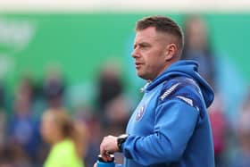 Limavady United manager Paul Owens. (Photo by Desmond Loughery/Pacemaker Press)