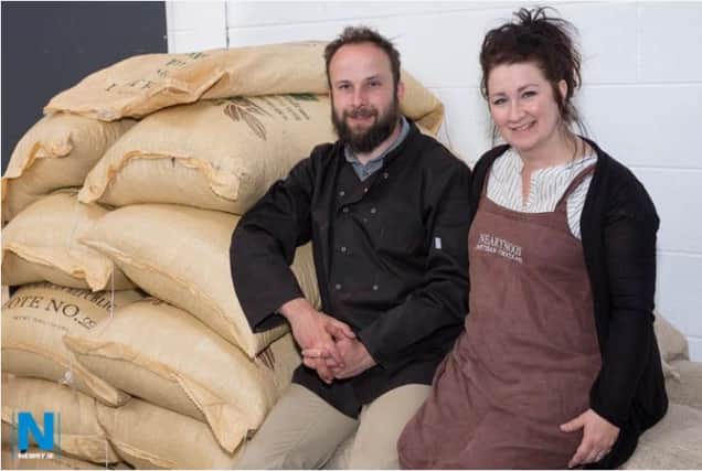 Shane and Dorothy Neary of NearyNógs Stoneground Chocolate, Northern Ireland's first bean-to-bar chocolate producer have collaborated on unique creations with local whiskey producers