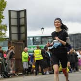 Lisa Gill taking part in the Belfast Marathon