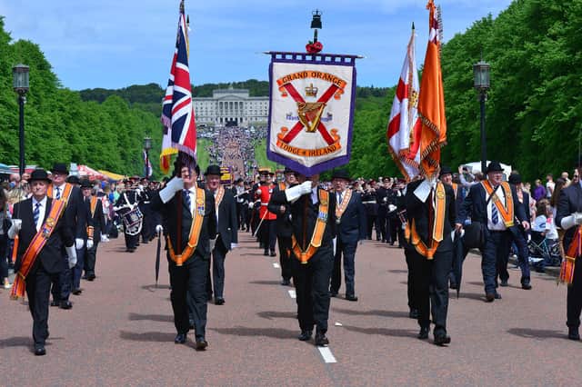 May 2022  Orange Order parade to mark the centenary of Northern Ireland