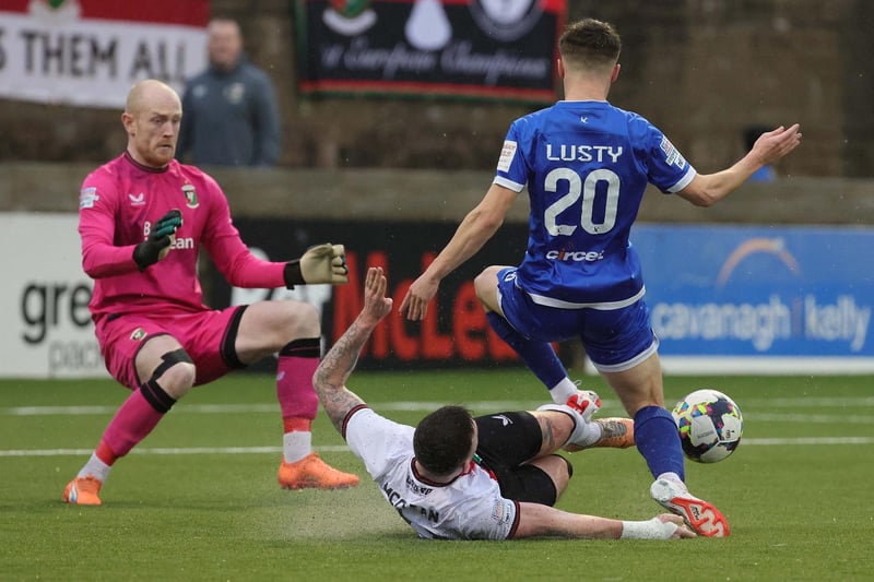 The first defender on this list, Patrick McClean has made an impressive return to life at Glentoran after briefly retiring from football. He averages almost 17 ball recoveries per game, makes nearly eight interceptions and has also chipped in with two goals. Across 20 appearances, his average match rating is 7.59