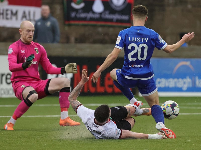 The first defender on this list, Patrick McClean has made an impressive return to life at Glentoran after briefly retiring from football. He averages almost 17 ball recoveries per game, makes nearly eight interceptions and has also chipped in with two goals. Across 20 appearances, his average match rating is 7.59