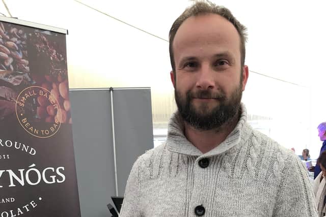 Shane Neary of NearyNógs Chocolate Makers in Rostrevor makes luxury drinking chocolate by stone grounding cacao beans directly from growers.